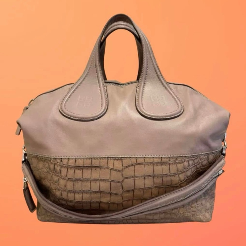 Givenchy Nightangke Tote with Crocodile Embossed Design